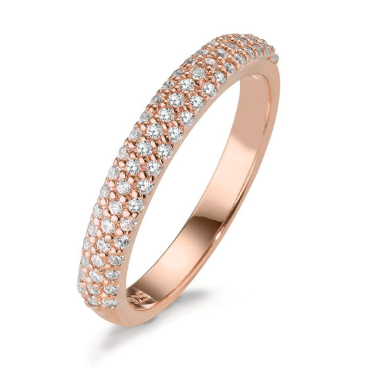 Ring Silver Zirconia Rose Gold plated