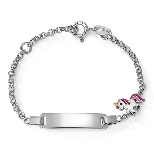 Engravable bracelet Silver Rhodium plated Unicorn 12-14 cm