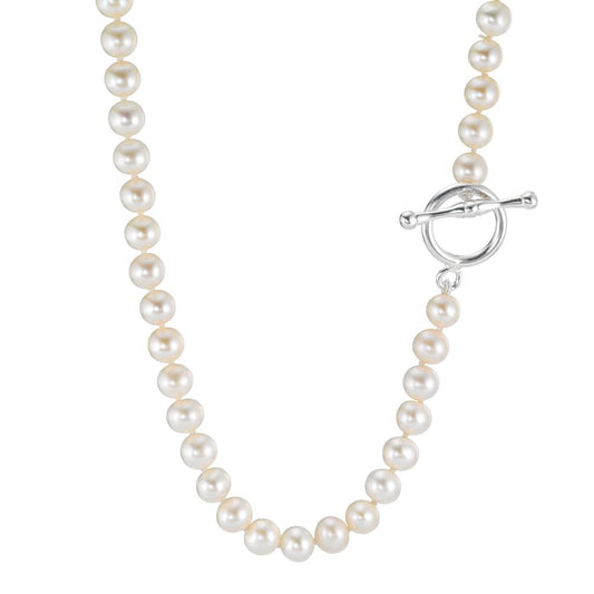 Necklace Silver Freshwater pearl 45 cm