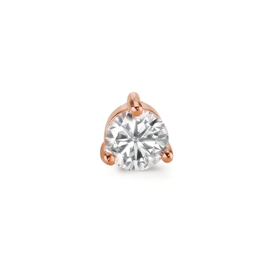 Piercing Silver Zirconia Rose Gold plated Ø5.5 mm