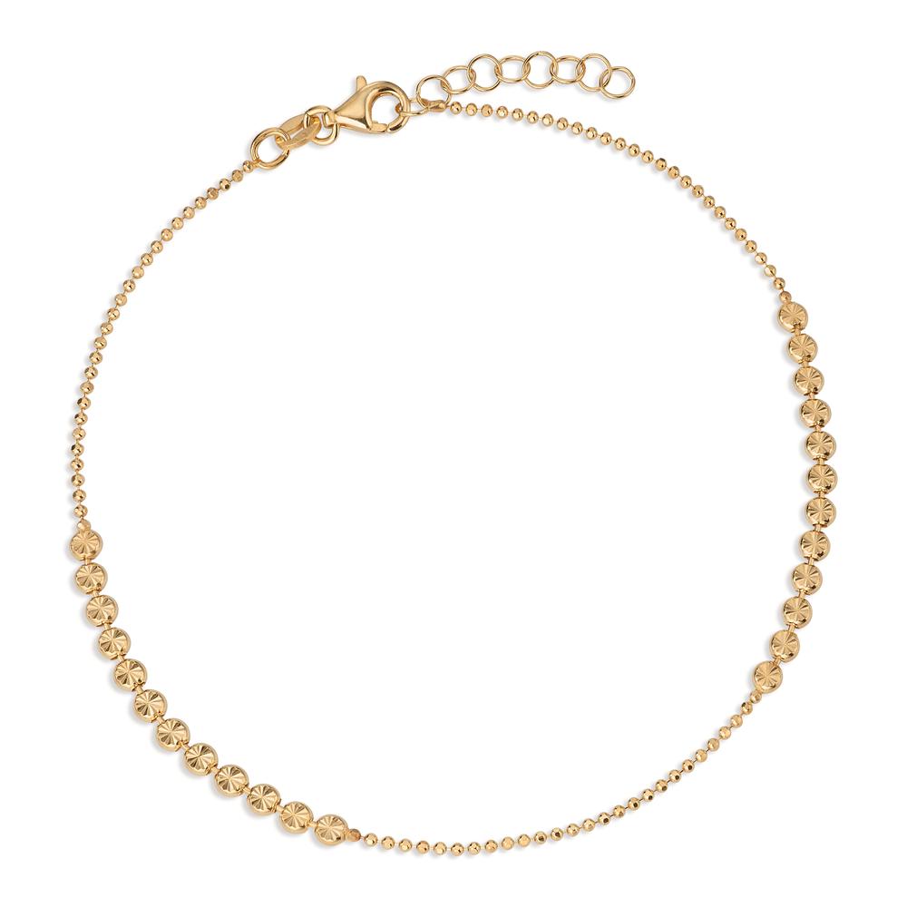 Anklet Silver Yellow Gold plated 23-25 cm