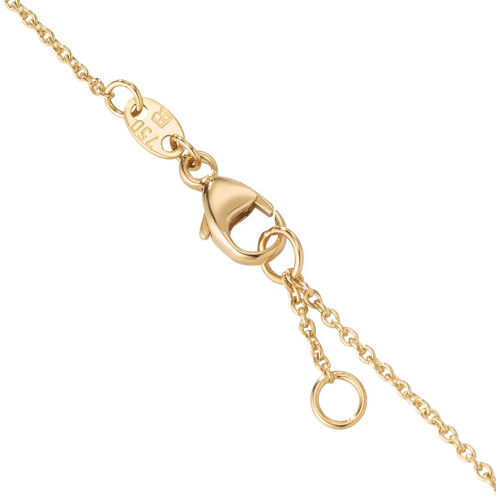 Bracelet 18k Yellow Gold Diamond 0.02 ct, w-si 17-18 cm