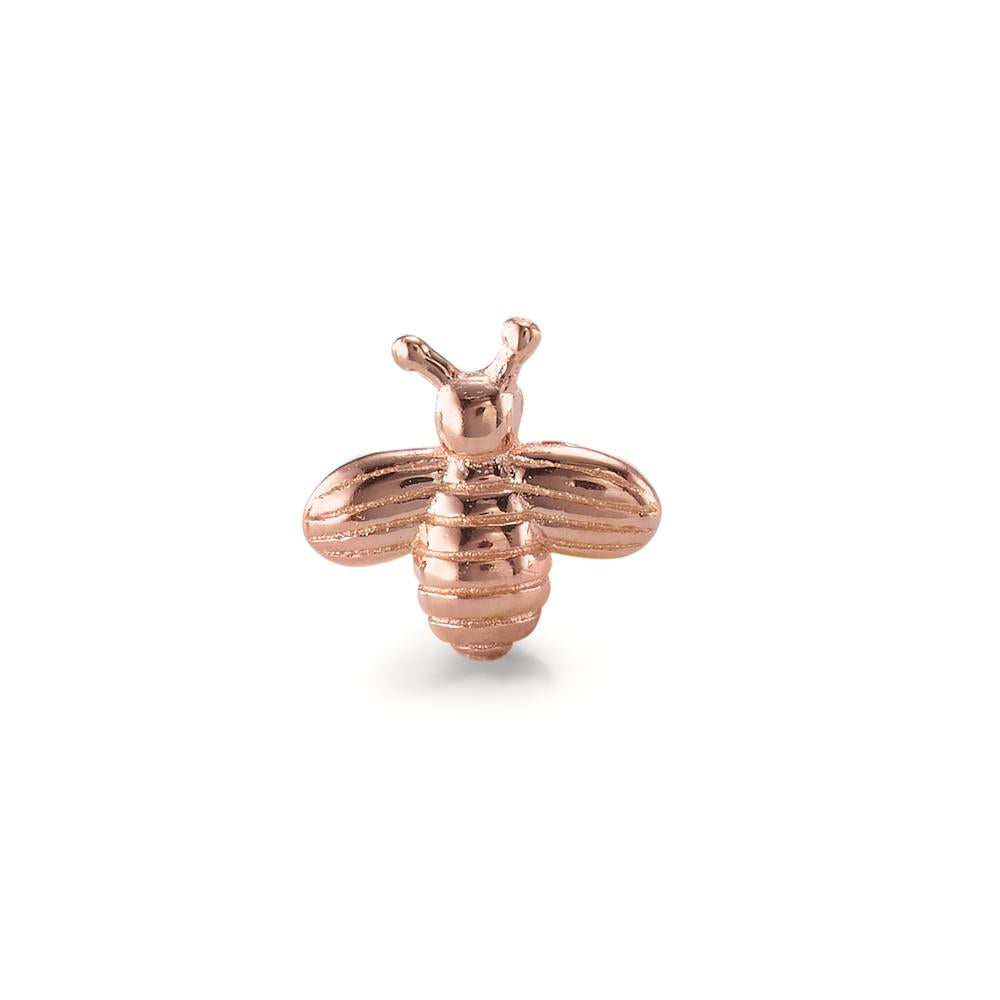 Piercing Silver Rose Gold plated Bee Ø6 mm