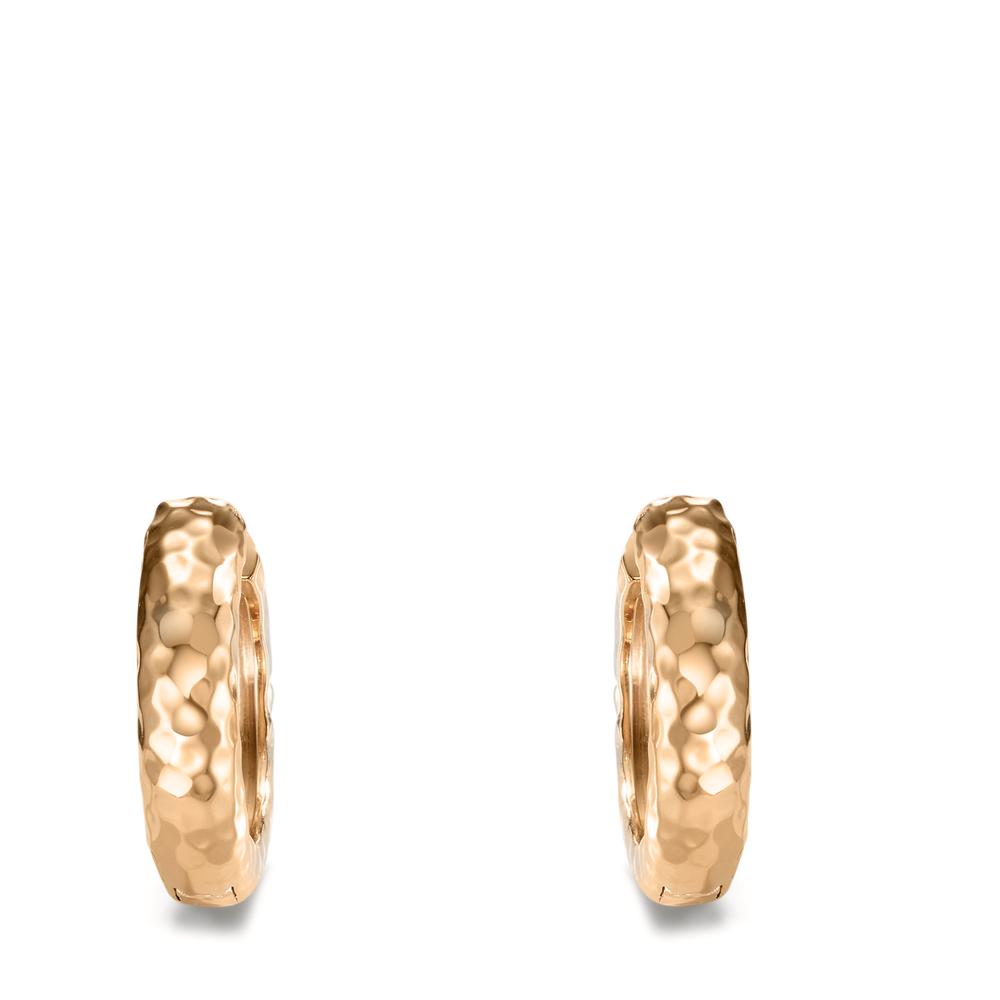 Hinged hoop Bronze Zirconia 30 Stones Gold plated