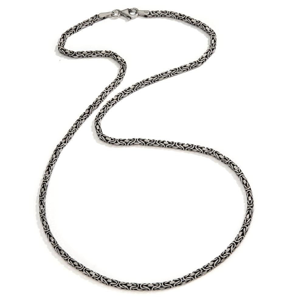 Necklace Silver Patinated 55 cm