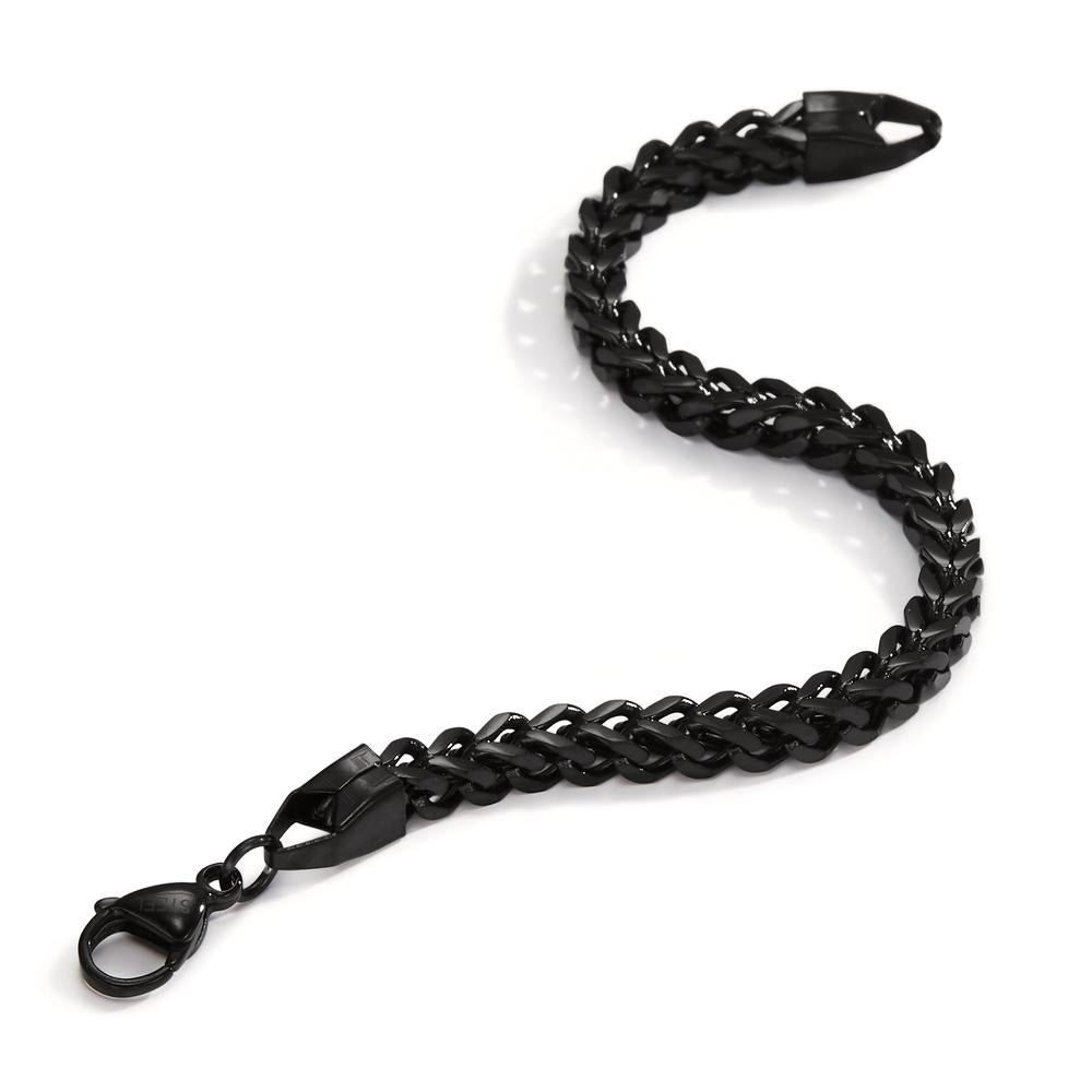 Bracelet Stainless steel Black IP coated 22 cm