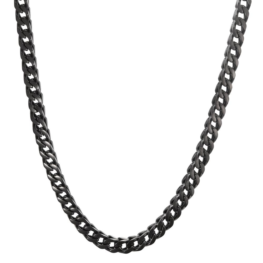 Necklace Stainless steel Black IP coated 50 cm