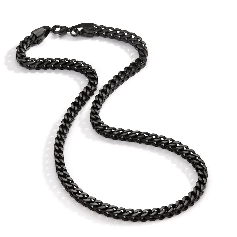 Necklace Stainless steel Black IP coated 50 cm