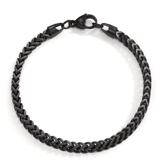 Bracelet Stainless steel Black IP coated 21 cm