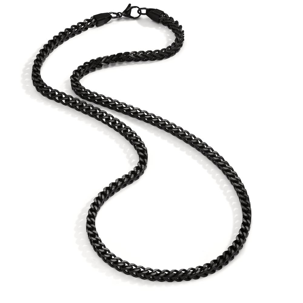 Necklace Stainless steel Black IP coated 50 cm