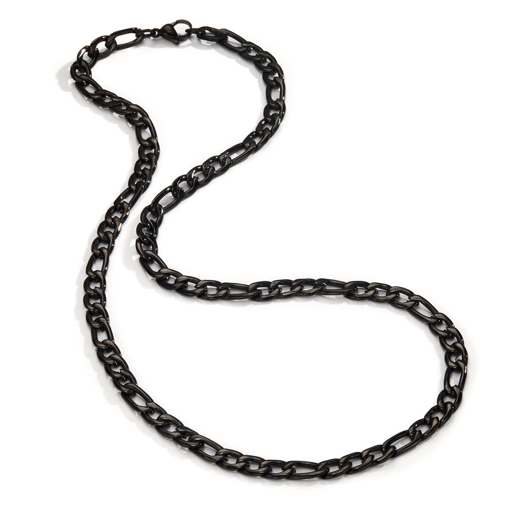 Necklace Stainless steel Black IP coated 50 cm