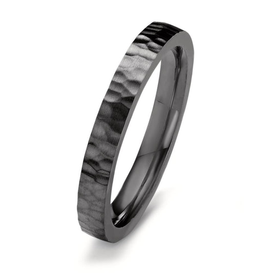 Stacking ring Stainless steel Black IP coated