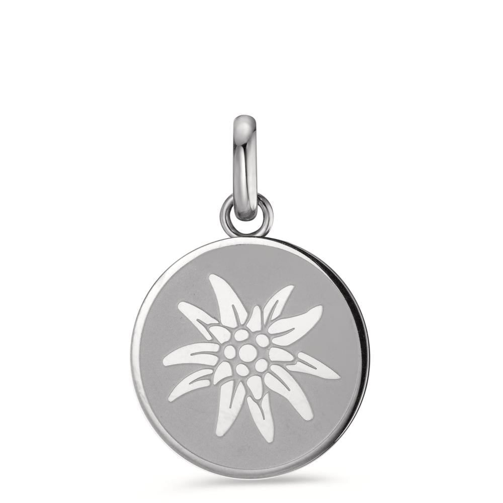 Pendant Stainless steel Edelweiss Ø18 mm