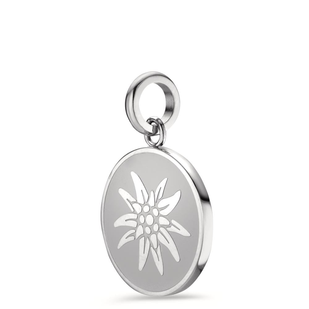 Pendant Stainless steel Edelweiss Ø18 mm