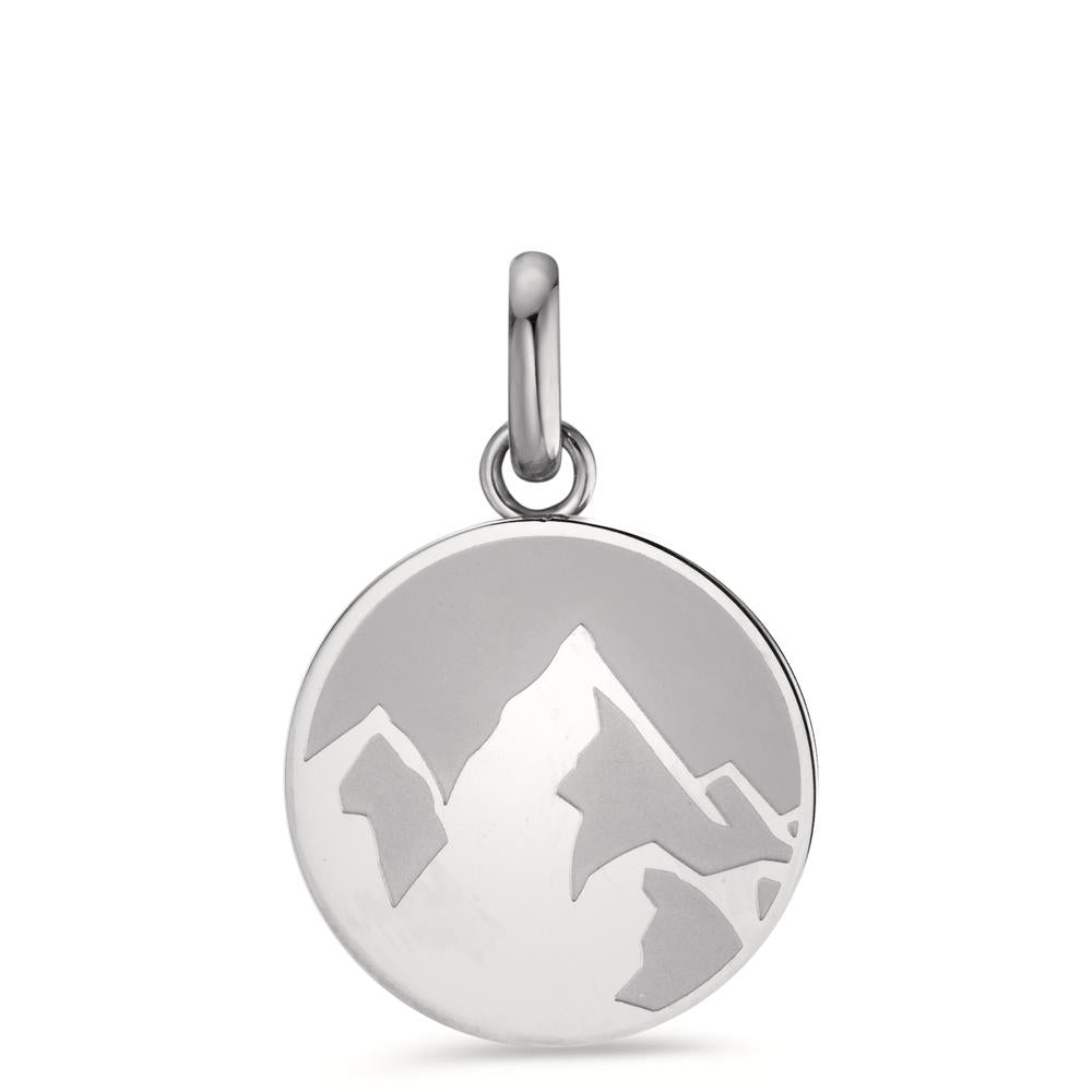 Pendant Stainless steel Mountain Ø18 mm