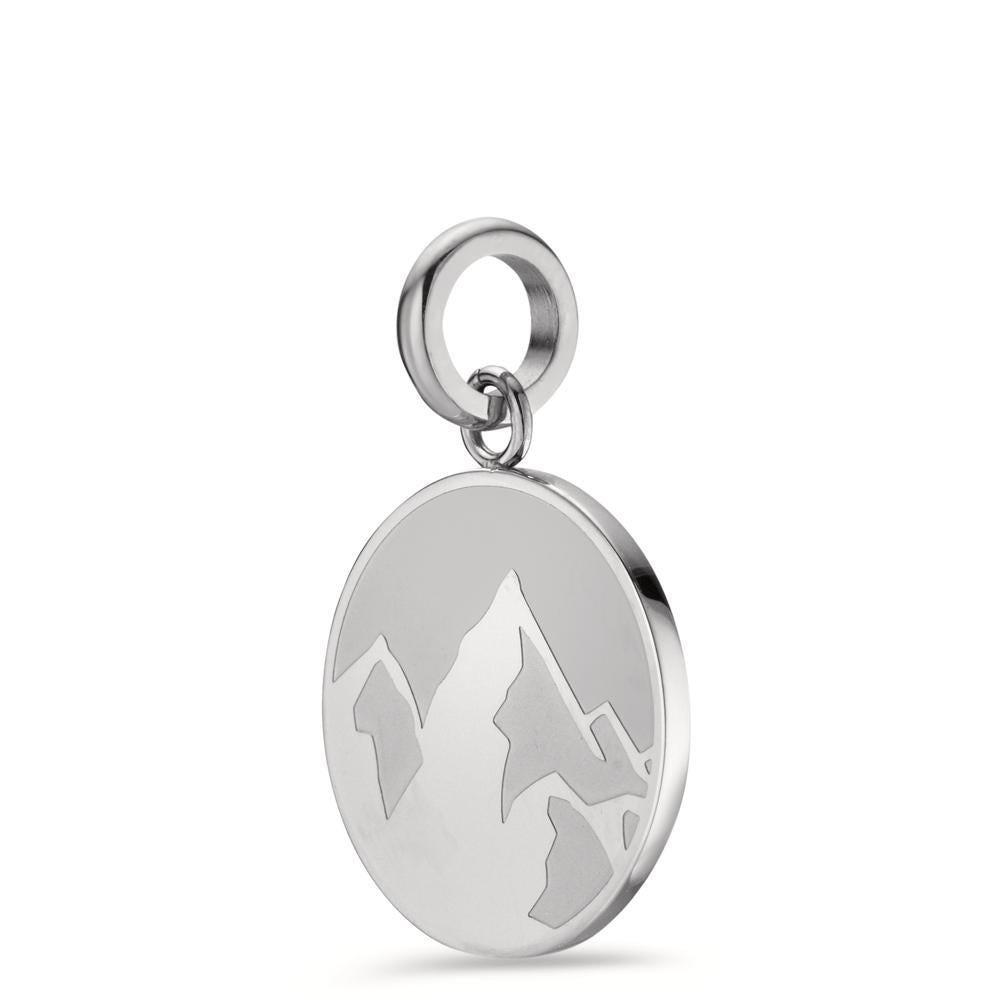 Pendant Stainless steel Mountain Ø18 mm