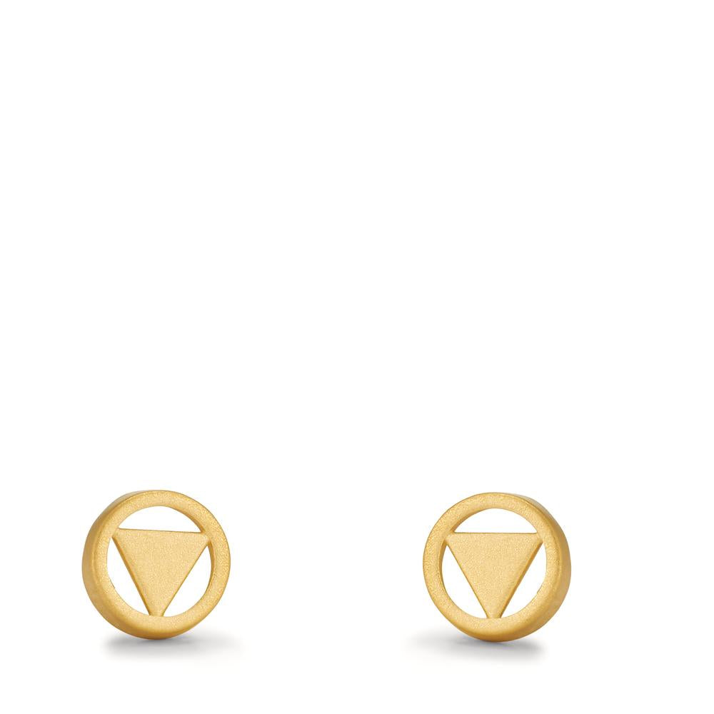 Stud earrings 18k Yellow Gold Ø6 mm