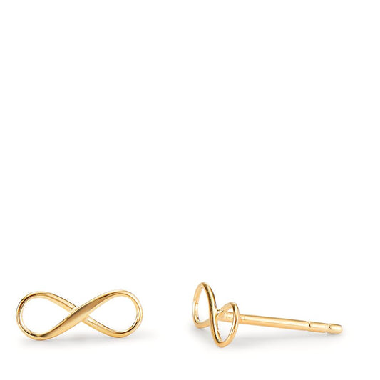 Stud earrings 9k Yellow Gold Infinity