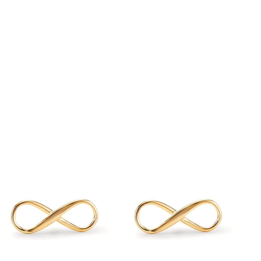 Stud earrings 9k Yellow Gold Infinity