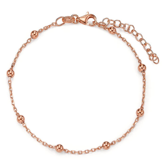 Bracelet Silver Rose Gold plated 16.5-19.5 cm