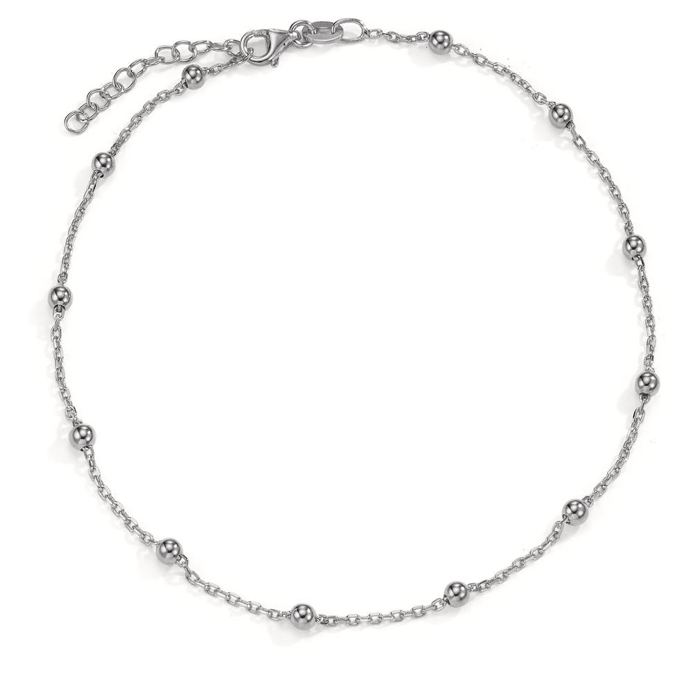 Anklet Silver Rhodium plated 23.5-26.5 cm