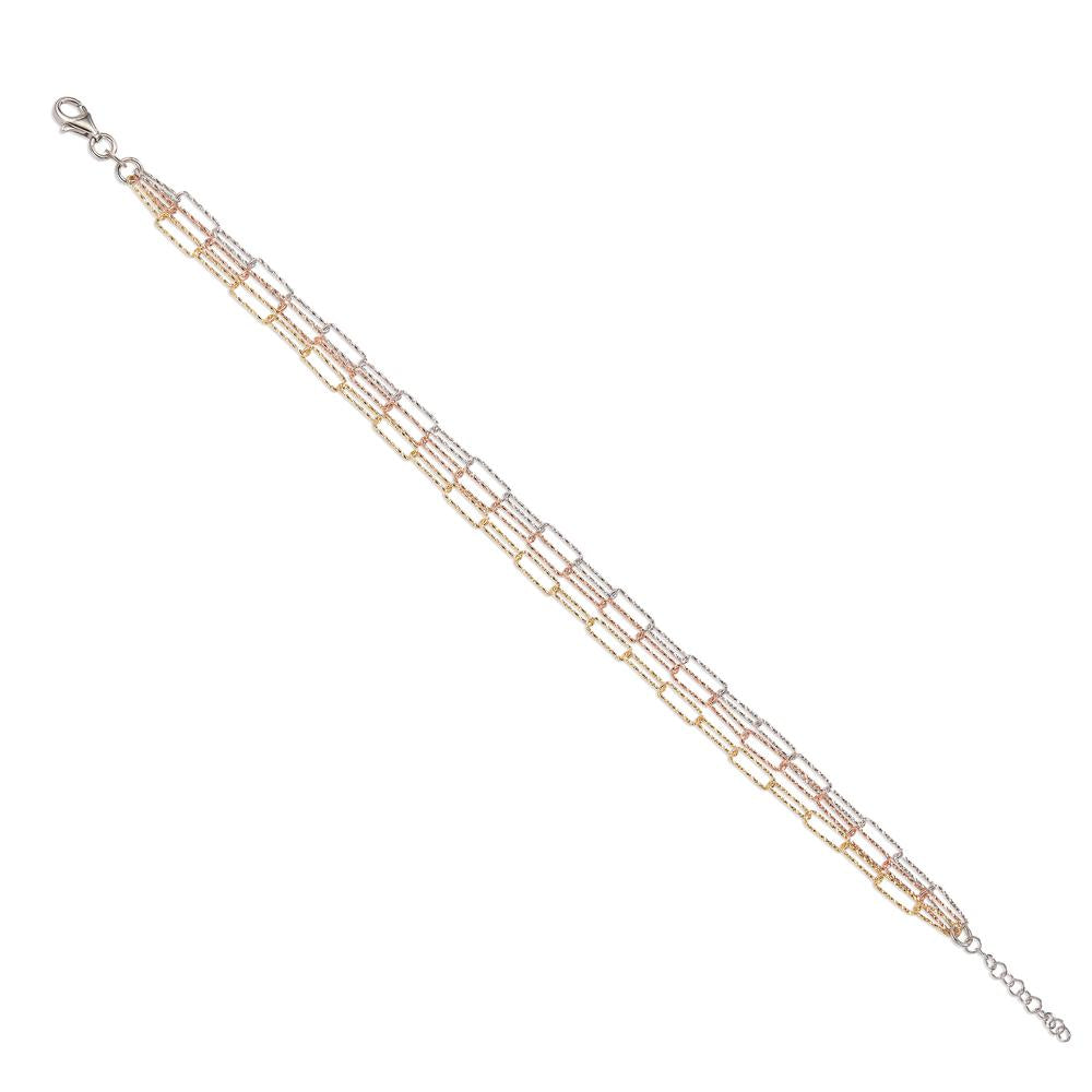 Anklet Silver Tricolor 23-26 cm