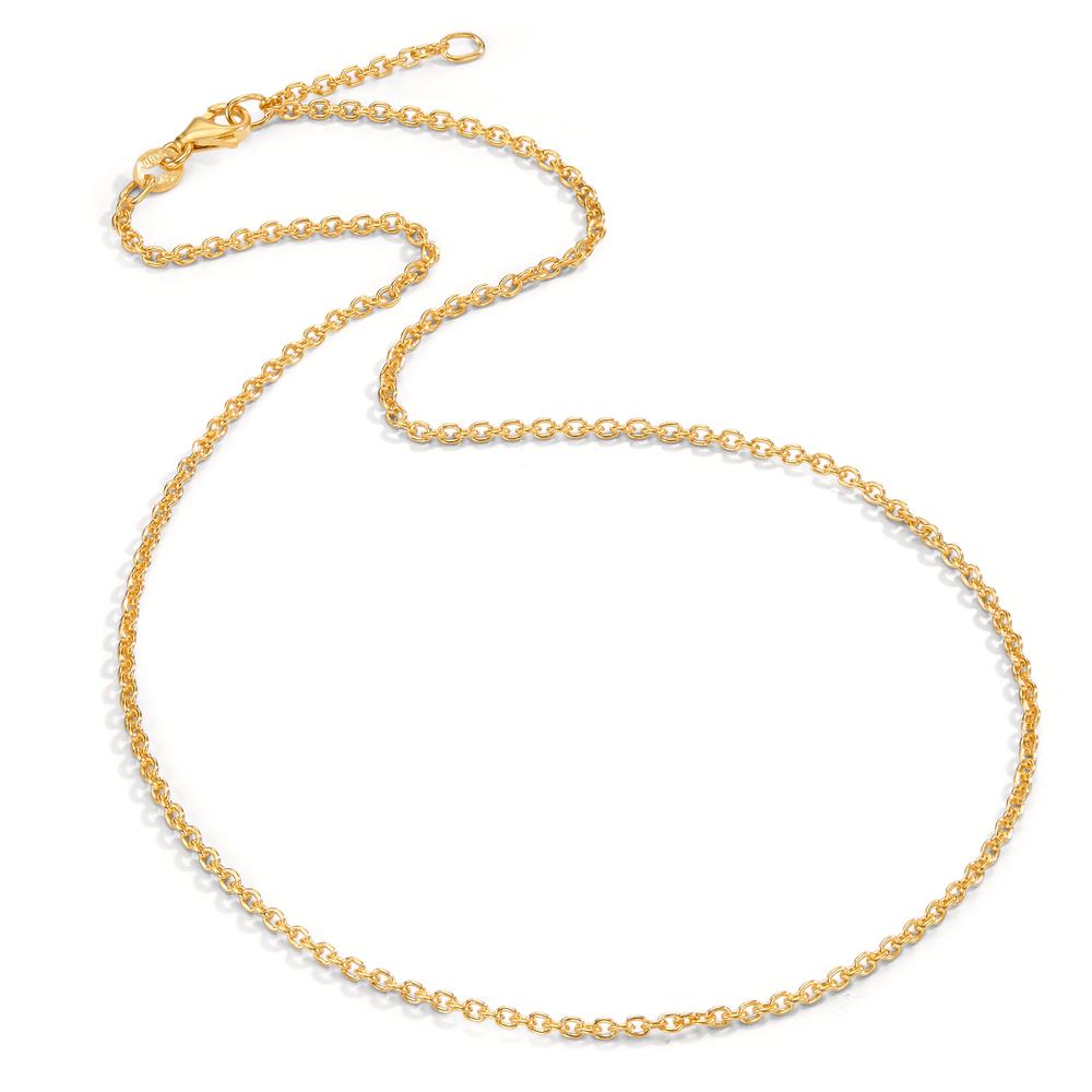 Necklace Silver Yellow Gold plated 36-38 cm