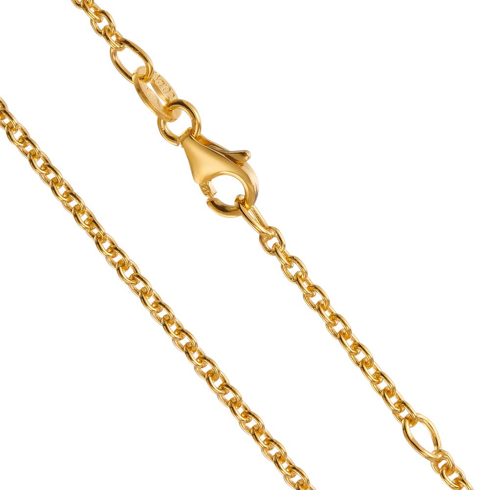 Necklace Silver Yellow Gold plated 36-38 cm