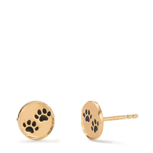 Stud earrings Bronze Lacquered Paw Ø8 mm