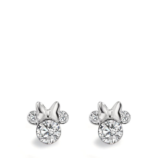 Stud earrings Silver Zirconia White, 6 Stones Ø6 mm