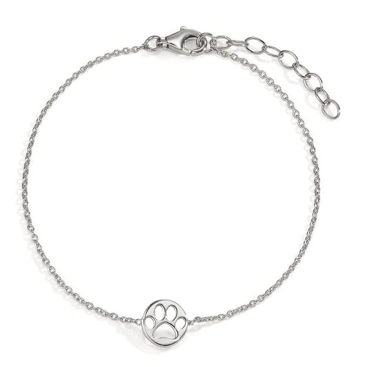 Bracelet Silver Rhodium plated Paw 18-21 cm