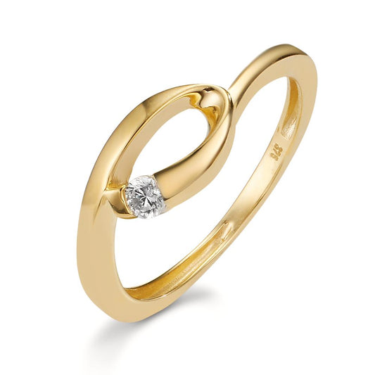 Ring 9k Yellow Gold Zirconia