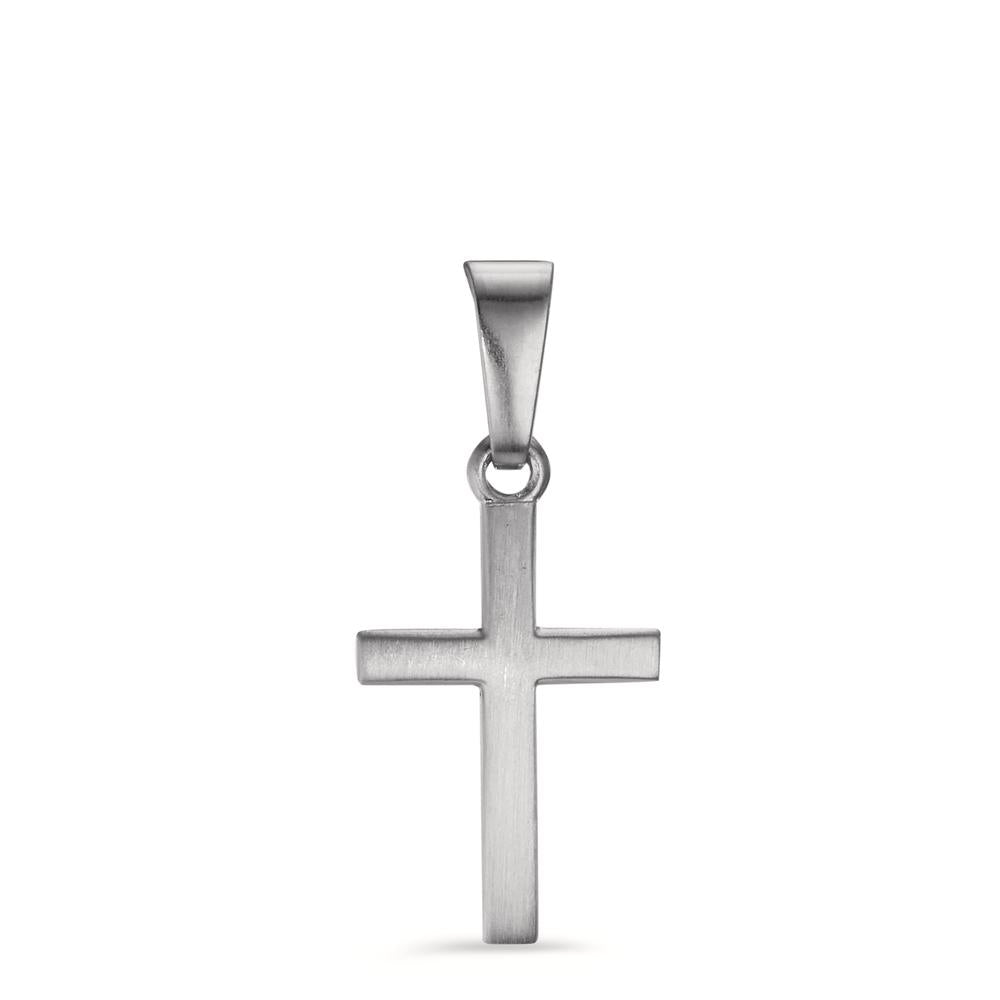 Pendant 9k White Gold Cross