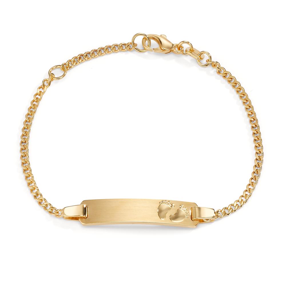 Engravable bracelet 9k Yellow Gold Feet 12-14 cm