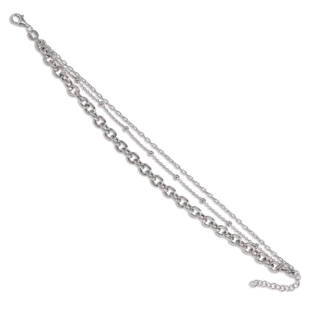 Bracelet Silver Rhodium plated 17-19 cm