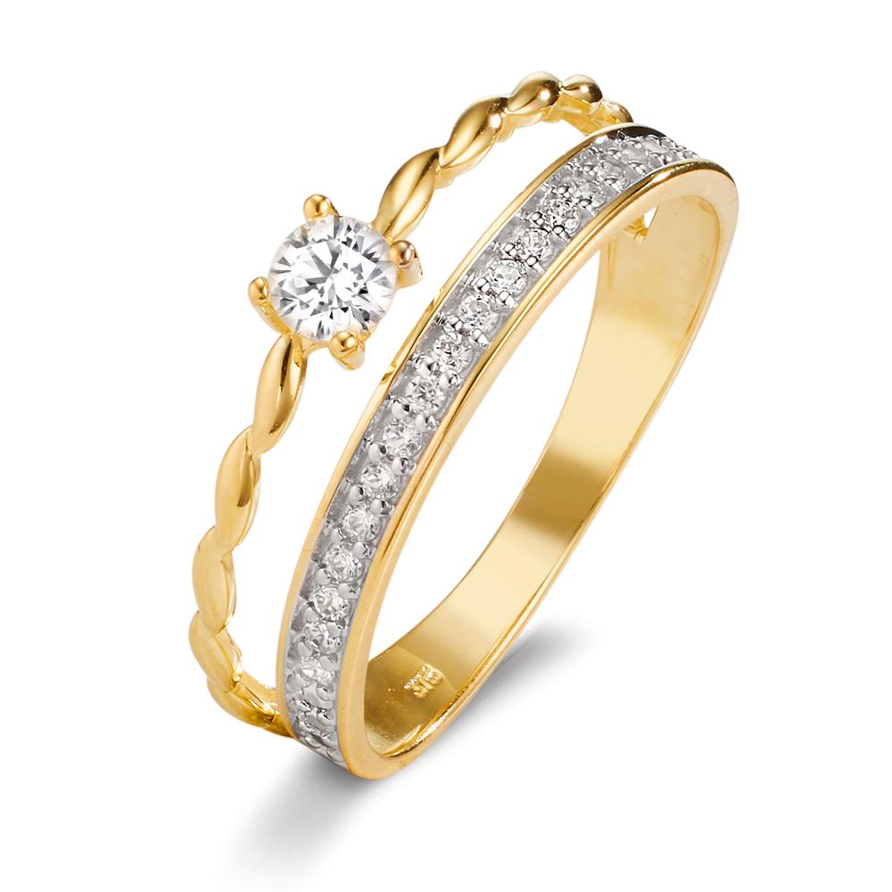 Ring 9k Yellow Gold Zirconia