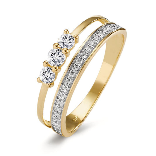 Ring 9k Yellow Gold Zirconia