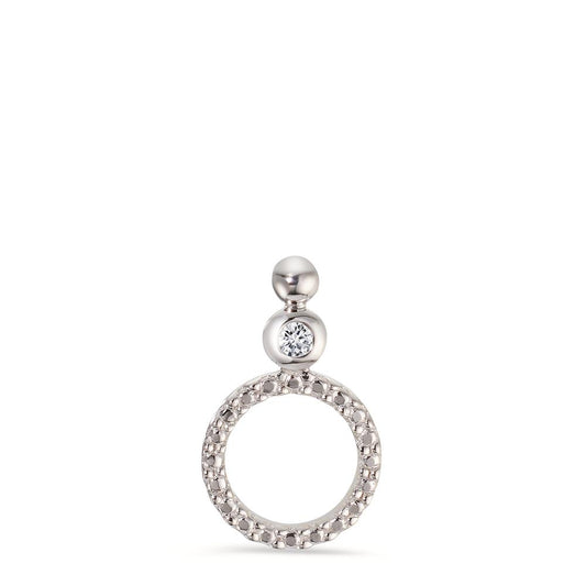 Pendant 18k White Gold Diamond 0.02 ct, p1