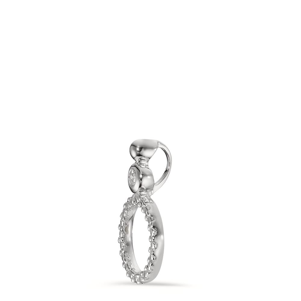 Pendant 18k White Gold Diamond 0.02 ct, p1