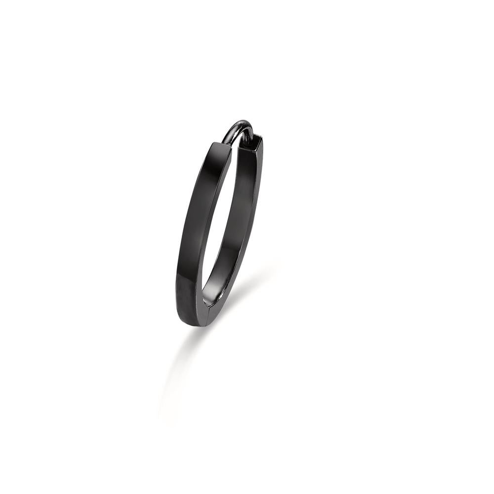 Hinged hoop 1 pc Titanium Black IP coated