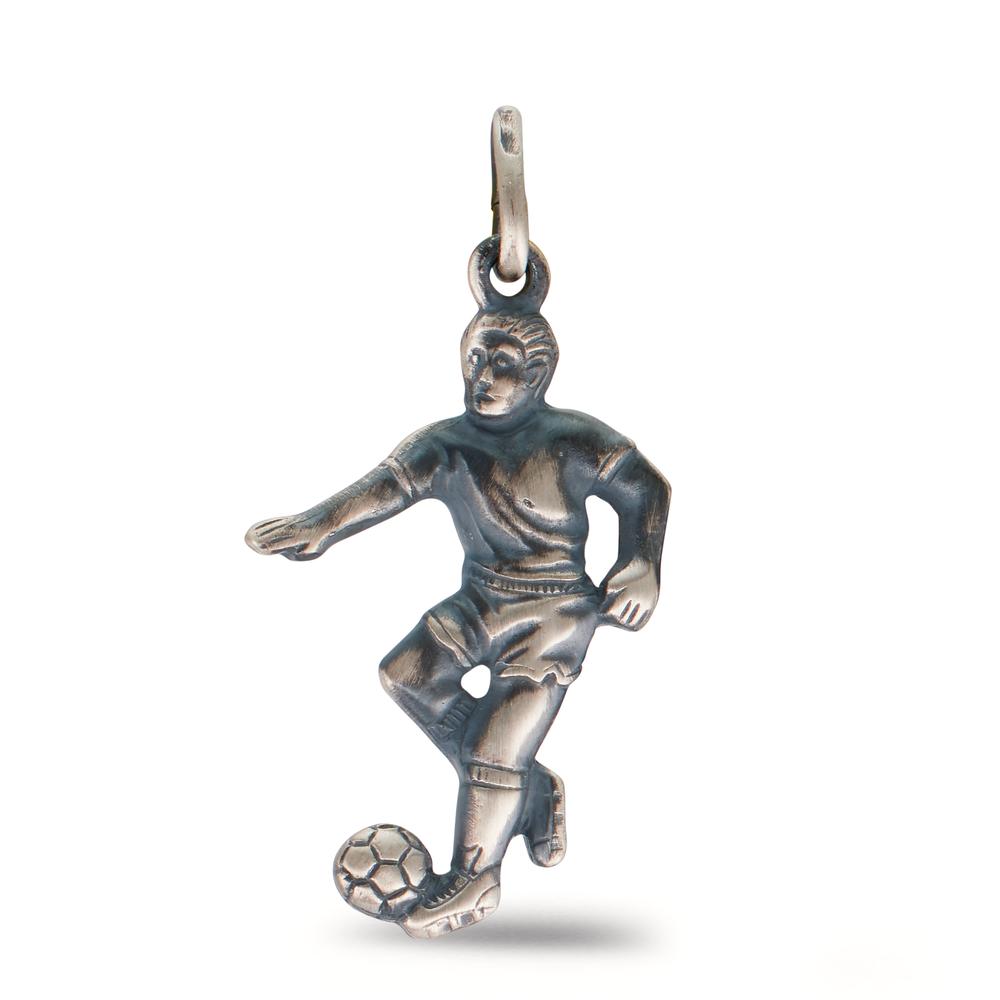 Pendant Silver Patinated Football