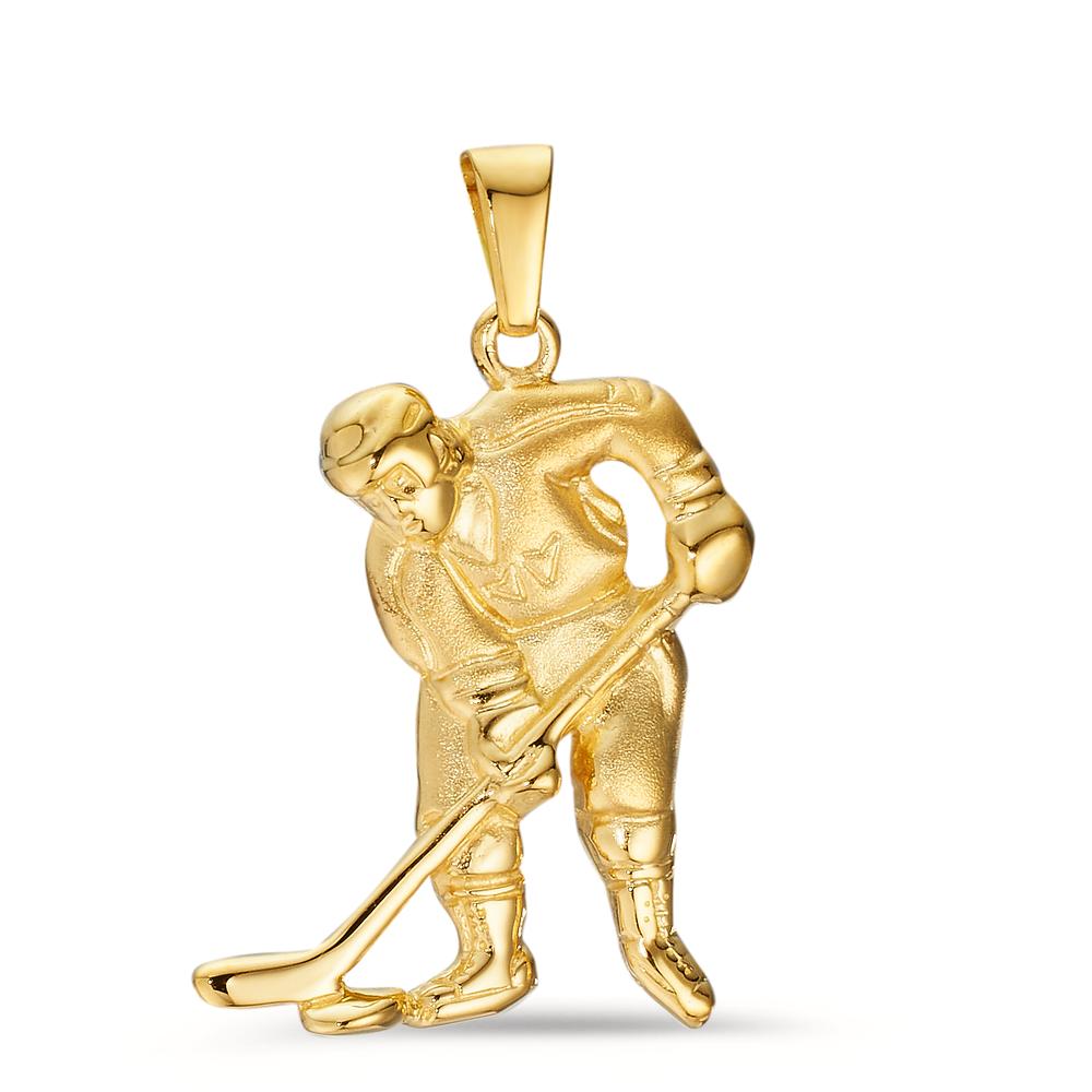 Pendant 9k Yellow Gold Ice Hockey