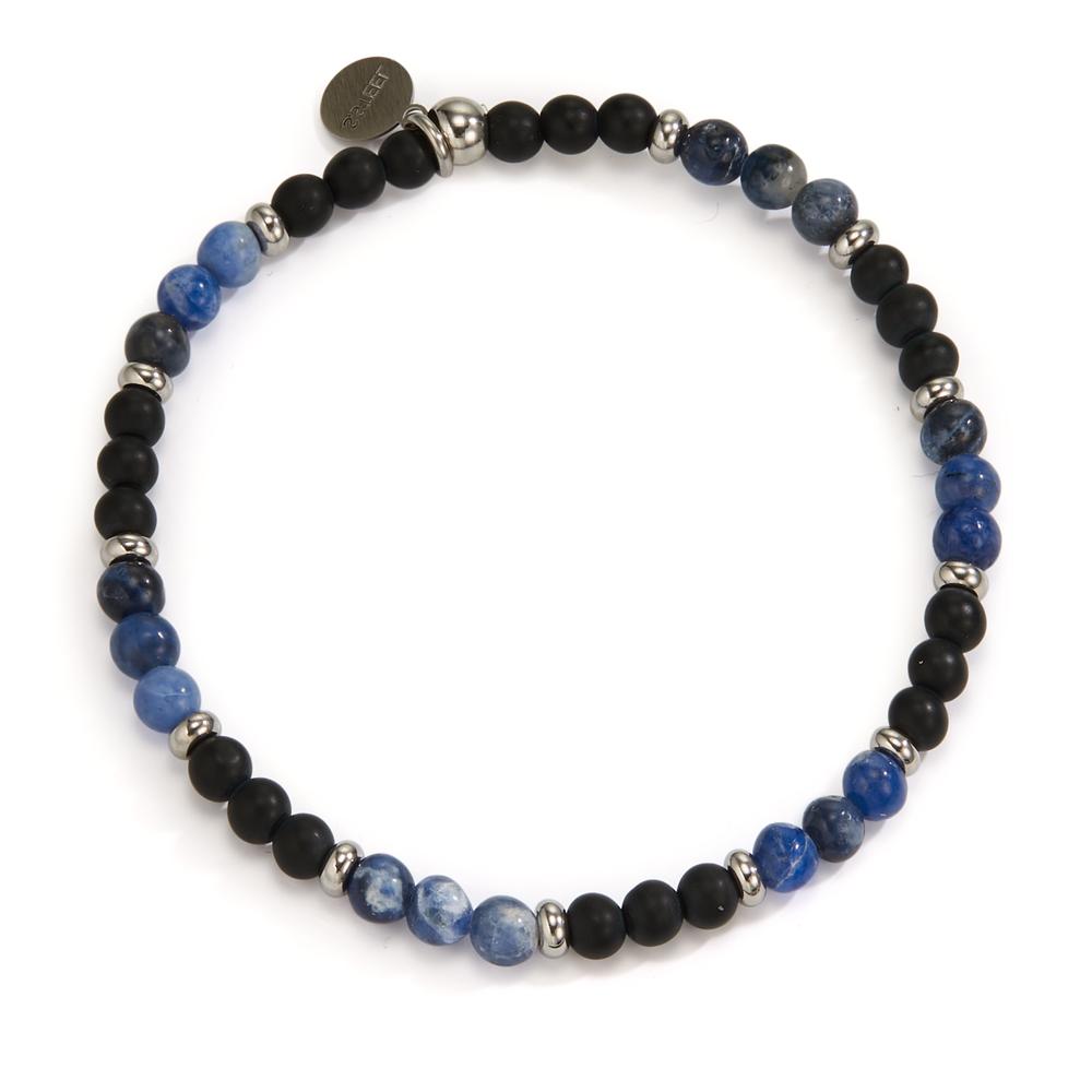 Bracelet Stainless steel Sodalite, Onyx 19 cm Ø4.5 mm