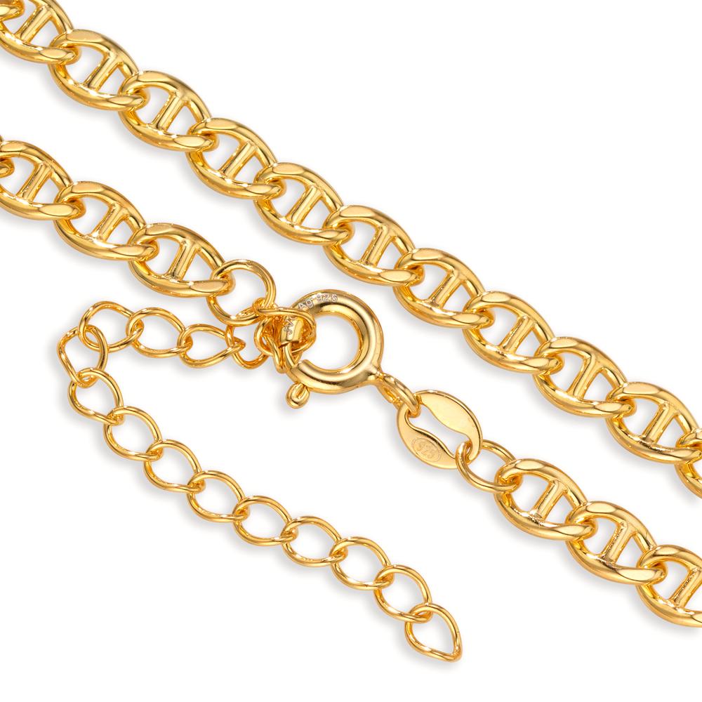 Bracelet Silver Yellow Gold plated 17-21 cm