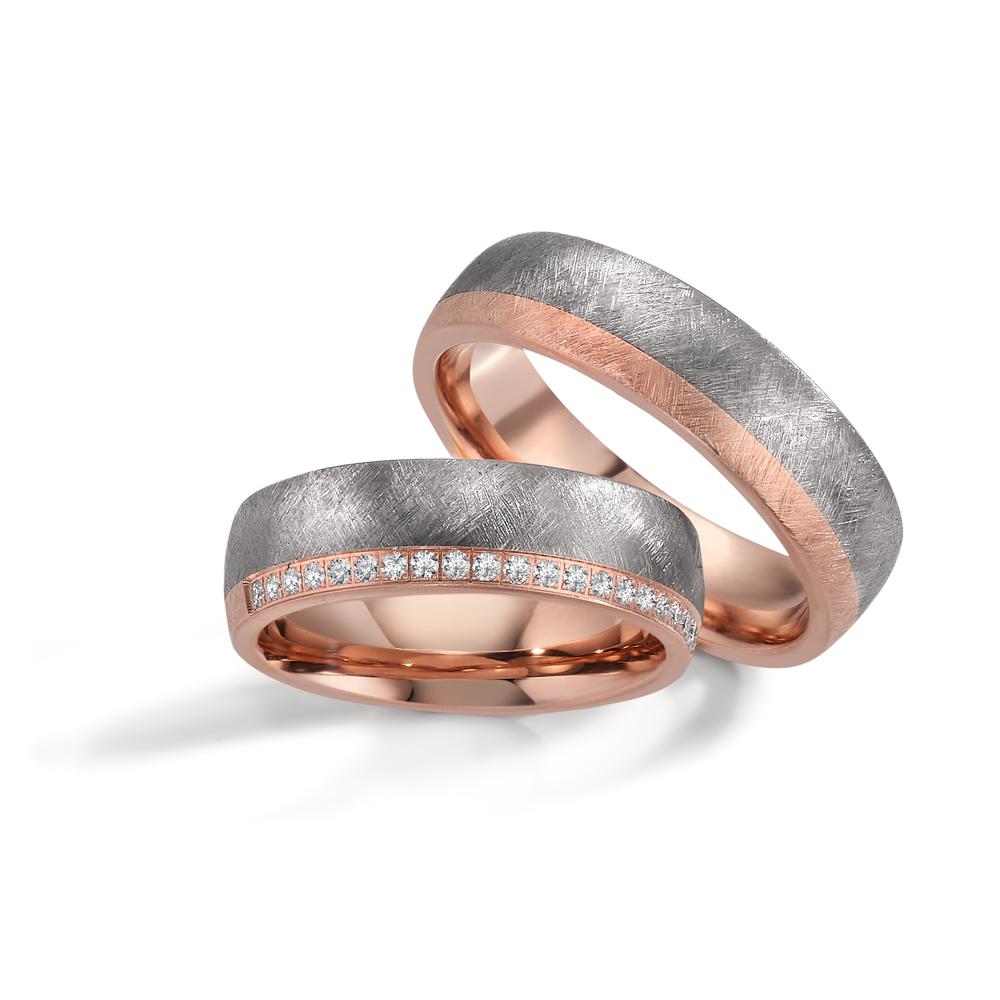 Wedding Ring Tantal 999, 18k Red Gold