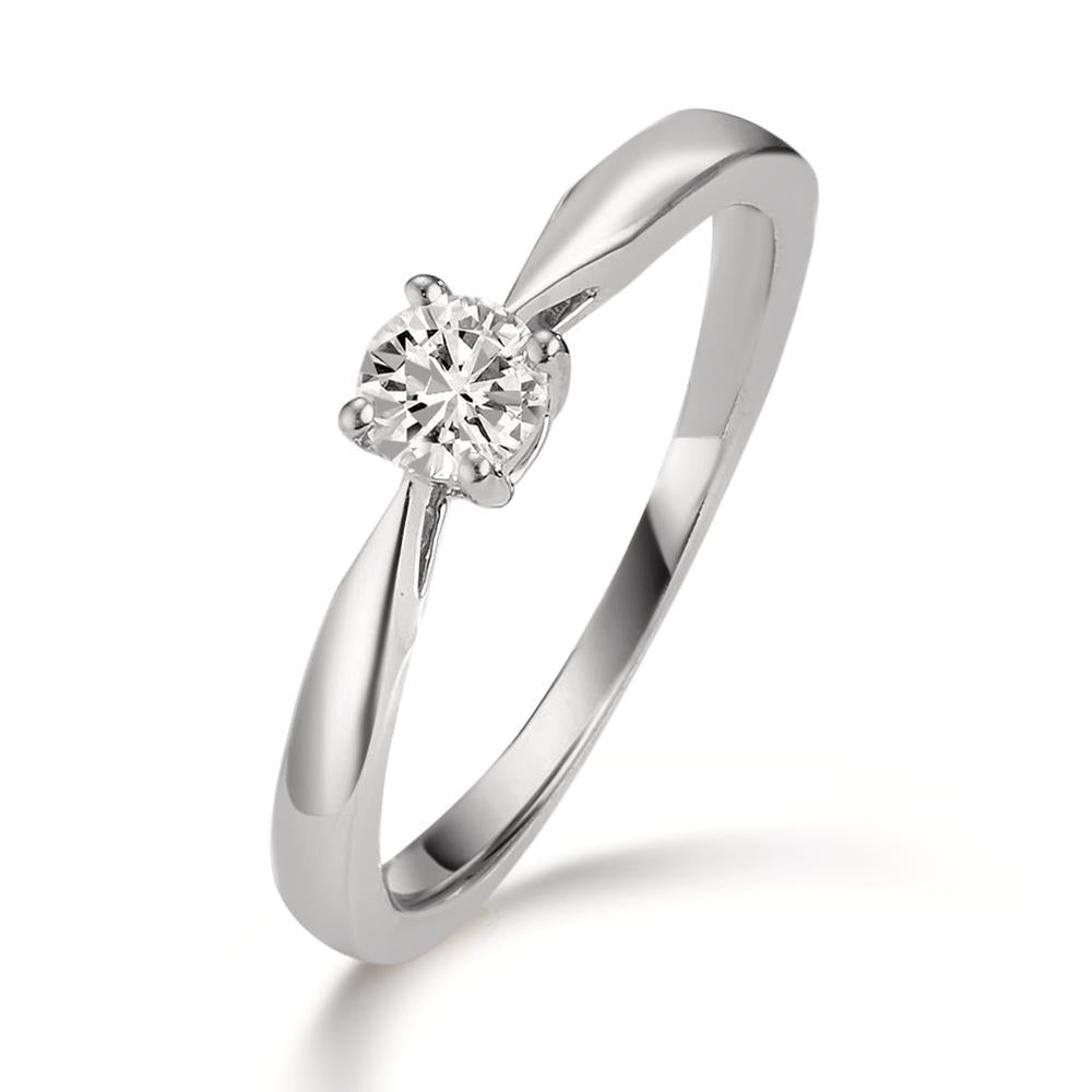 Solitaire ring Platinum 950 Diamond 0.25 ct, w-si