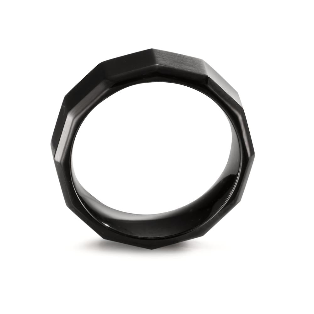 Ring Stainless steel Black IP coated