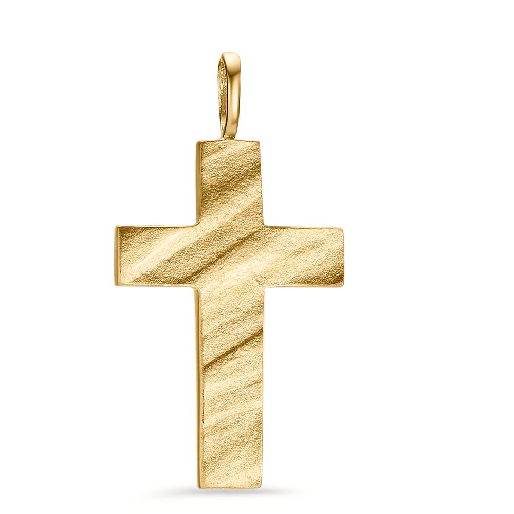 Pendant Silver Yellow Gold plated Cross