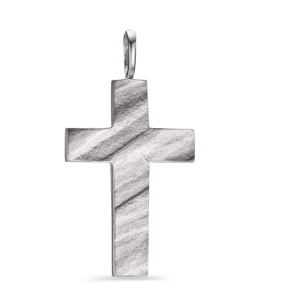 Pendant 9k White Gold Cross