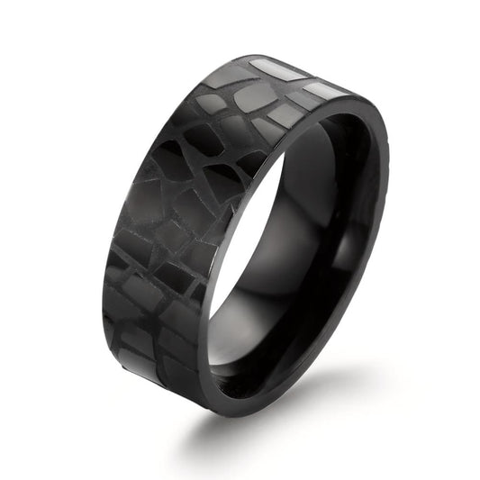 Ring Stainless steel Black IP coated